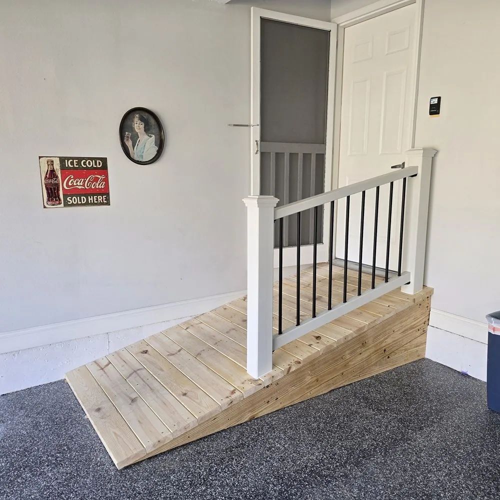 Accessible entry ramp built in Clinton, Missouri