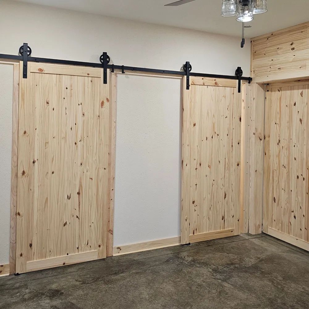Interior pine doors and trim installed in Warsaw, Missouri