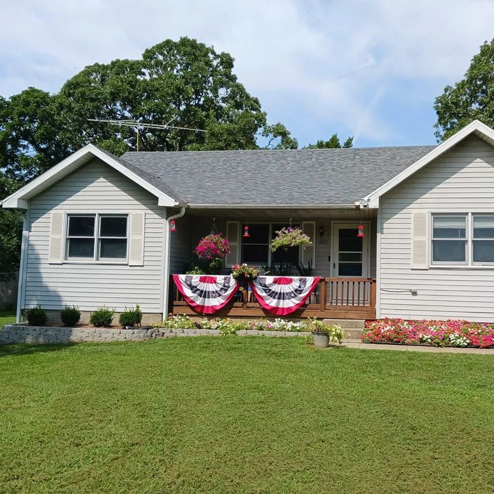 New shingle roof on a residence in Osceola, Missouri